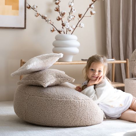 Wigiwama Pouf Ottoman Biscuit Teddy 