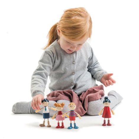 Tender Leaf Toys Doll Familie für Puppenhaus 