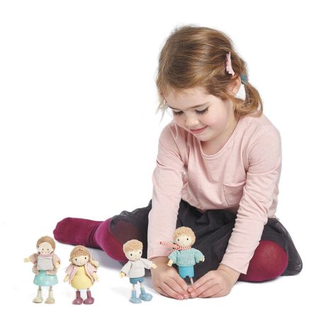 Tender Leaf Toys Mrs Goodwood & Baby für Puppenhaus 