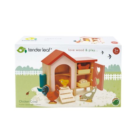 Tender Leaf Toys Hühnerstall für Puppenhaus 
