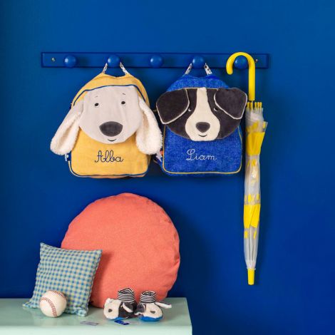 Moulin Roty Puce&Pilou Rucksack Hund gelb 