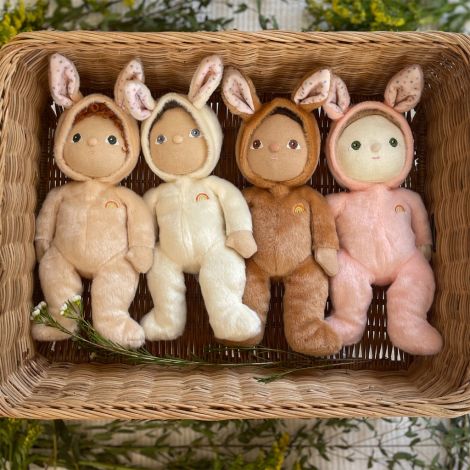 Olli Ella Stoffpuppe Dinky Dinkum Dolls Babbit Bunny Pink 