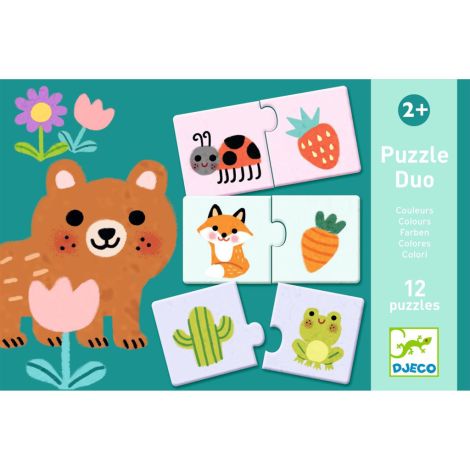 Djeco Lernspiel Puzzle duo Farben 