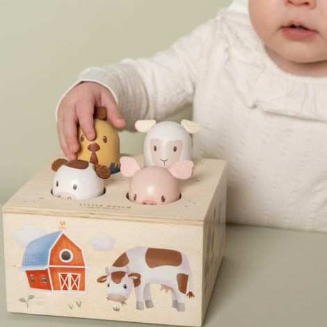 Little Dutch Pop-up-Spielzeug aus Holz Little Farm 