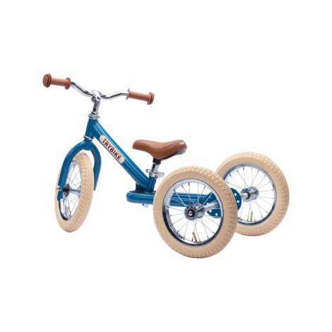 Trybike Dreirad / Laufrad Steel Vintage Blue 2 in 1 