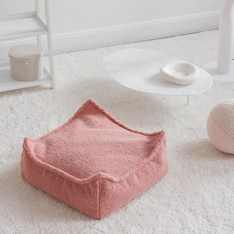 Wigiwama Pouf Ottoman Guava Pink Square 