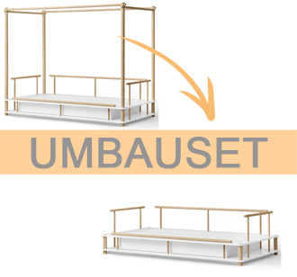 Oliver Furniture Camp Umbauset Himmelbett zum Bettsofa Eiche 