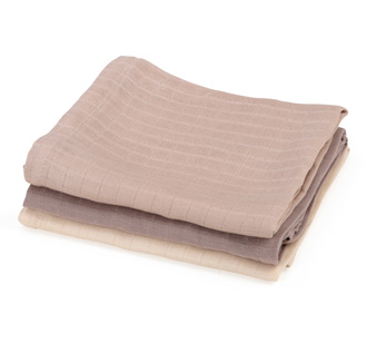 Sebra Spucktücher Moonlight beige 3er-Set