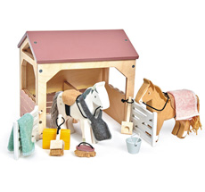 Tender Leaf Toys Pferdestall für Puppenhaus 