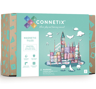 Connetix Magnetbausteine Pastel Ball Run Pack 106-teilig