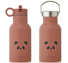 LIEWOOD Trinkflasche Anker Panda Dark Rose 2 Verschlüsse/farbiger Verschluss 