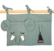 Roommate Tasche für das Kinderbett Elephant Bio-Baumwolle 