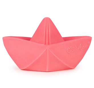 Oli & Carol Badespielzeug Origami Boot Pink