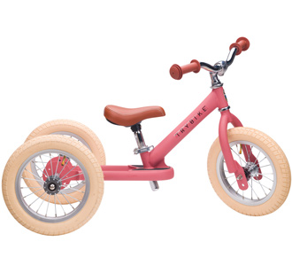 Trybike Dreirad / Laufrad Steel Vintage Pink matt 2 in 1