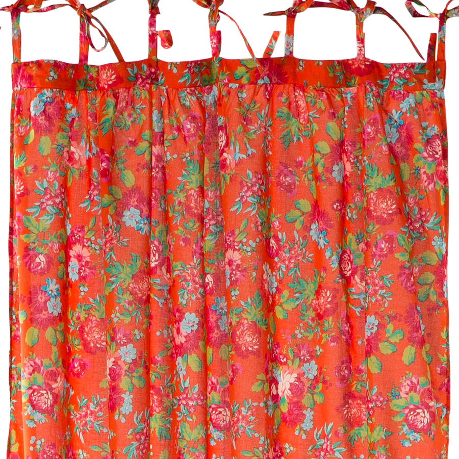 Room Seven Vorhang Batist Orange Rose Rot Online Kaufen